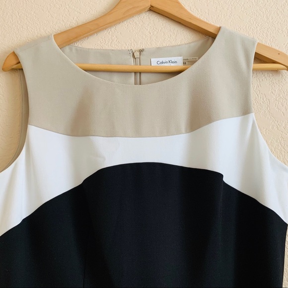 Calvin Klein Classic Belted Career Dress NWOT - Picture 3 of 16